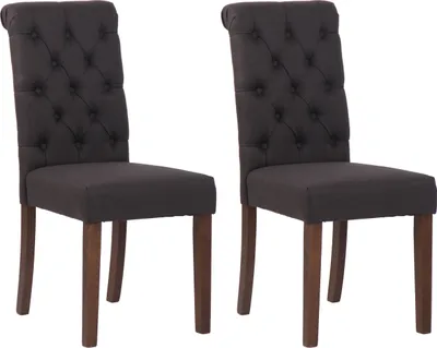 Produktbild von 2er Set Esszimmerstühle HLO-CP16 Stoff  schwarz