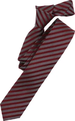 Produktbild von VENTI Herren Business-Krawatte 6cm Seide gewebt Bordeaux gestreift