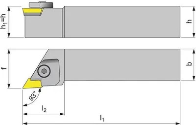 Produktbild von TECWERK Klemmdrehhalter CKJNR2525M16 re.vern.Außen TECWERK