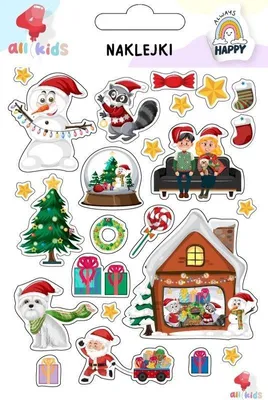 Produktbild von Weihnachtsaufkleber für Kinder 1 – All4Kids