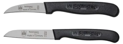 Schäl- und Küchenmesser 2-teilig, Solingen, Stahl, extra scharf