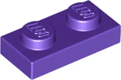 Produktbild von 1 Stück LEGO, Teil Nr. 3023 in Dunkellila (Dark Purple)