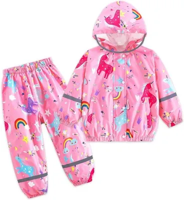 Wasserdichte Regenbekleidung für Kinder mit aus 100% Polyester, Hauptbild
