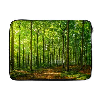 Produktbild von MuchoWow® Laptop Hülle 13 Zoll Wald - Baum - Pflanzen Laptoptasche - Laptophülle - Sleeve - Rundumschutz