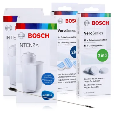 Produktbild von Bosch VeroSeries TCZ8002A, TCZ8001A, 2x TCZ7003 & Reinigungsbürste