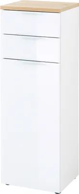 Produktbild von Vendomo Badezimmerschrank Jack Weiß - Holz 39 x 34 x 112 cm