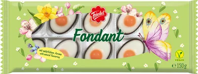 Produktbild von Friedel Fondant Konfekt Dotter Eier Zartbitterboden vegan 150g
