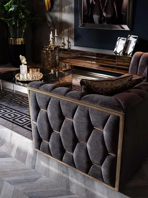Zdjęcie produktu dla Sofa 2 osobowa nowoczesny salon design drewno meble tapicerka tkanina nowy