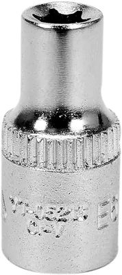 Produktbild von Torx-Stecknuss E6 1/4" aus Chrom-Vanadium-Stahl