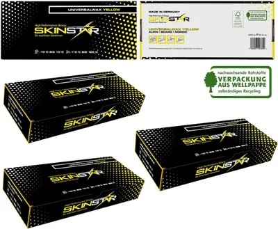 Produktbild von SKINSTAR Universal Wachs YELLOW EDITION Ski und Langlauf Wachs Ski Wax 750g