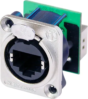 Image de Neutrik - Ethercon - Châssis Métallique Avec Rj45 Standard Monté à L'arrière