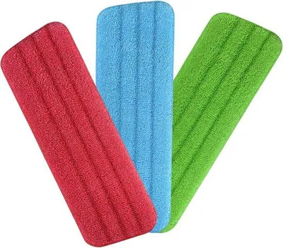 Produktbild von Famanu Mop Pads Wiederverwendbar - 3 Stück Ersatzpads - 42 x 14 cm