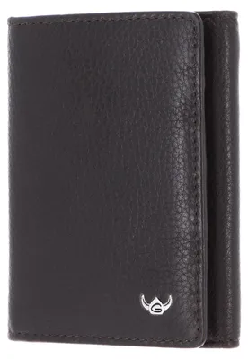 Produktbild von Golden Head Leder Geldbörse Capri RFID Protect Minischeintasche 1011 Dunkelbraun