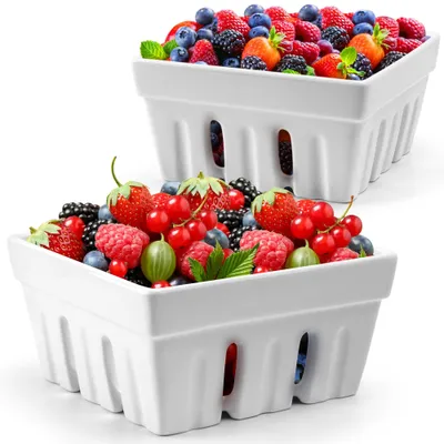 Obstschalen-Set aus Keramik, 2er-Set, 1240 ml, spülmaschinenfest