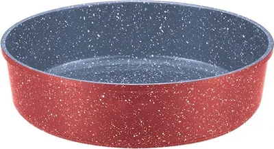 Obrázek produktu pro Kulatý plech na pečení Oliver Voltz OV54322B32, 32x7 cm, Keramicko-mramorový povlak, Červený