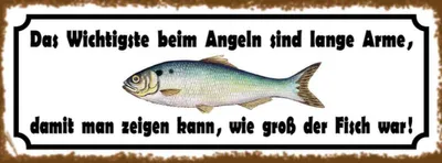 Produktbild von vianmo Holzschild 10x27 cm das wichtigste beim Angeln sind Spruch Zitat