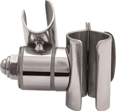 Produktbild von tecuro 1000 Brausehalter zur nachträglichen Montage an Rohr Ø 32 mm, Behindertengerecht, Edelstahl poliert - für Bad und WC