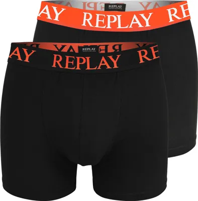 Produktbild von Replay 2er Set - Herren Boxershorts aus Baumwolle, Unterhosen für Männer, M