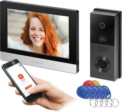 Productafbeelding van XIRAN Videodeurbel, Wi-Fi, Tuya Smart, Full HD, 8 inch, zwart