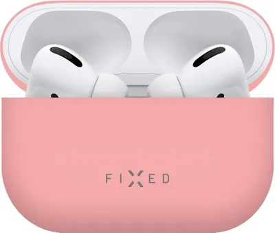 Image de Housse de protection Fixed Silky pour Apple AirPods Pro 2, rose