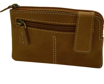 Produktbild von flevado Wild Sportlich handliches Büffelleder Schlüsselmäpchen mit Schlüsselringketten Vintage Rustikal