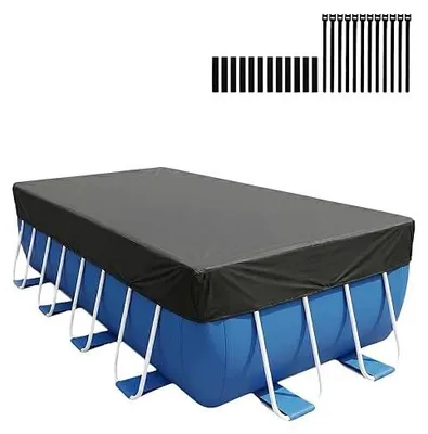 Zdjęcie produktu dla Plandeka basenowa prostokątna 225X150 cm ochronna na lato zimę