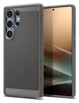 A smartphone case is shown next to a smartphone.