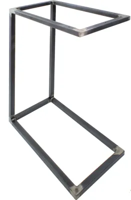 Produktbild von Natural Goods Berlin Beistelltisch C-FORM, Beistelltisch, Couchtisch, Nachttisch, Echtholz Eiche, Industrial, ohne Tischplatte