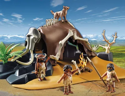Produktbild von PLAYMOBIL 5101 MammutknochenZelt mit Jägern