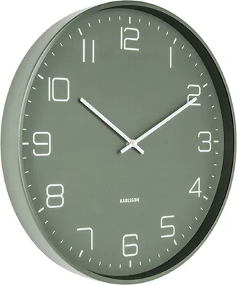 Produktbild von Karlsson - Wanduhr Lofty - Grün - Ø40cm