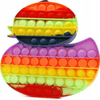 Produktbild von Großes Push Pop It Ente - Buntes Fidget Toy & Antistress Spielzeug für Kinder