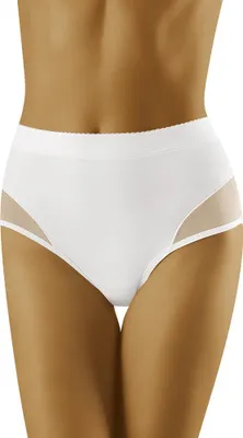 Produktbild von Wolbar Miederslip Dame Shapewear musterlos hoher Bund WB302, weiß, L