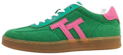 Immagine prodotto di Scarpe da ginnastica da donna Tom Tailor, modello stringato, colore verde, ideali per il tempo libero
