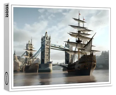 Produktbild von raxxa Premium-Puzzle "Bye Bye London", 1000 Teile