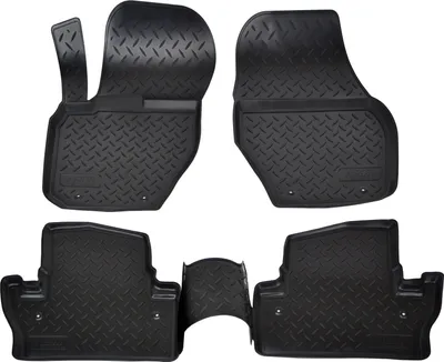 Produktbild von NORM LINERS | 3D Gummimatten Auto Matten Fussmatten Kompatibel mit Volvo S60 2010-2018 4tlg, Individuelle Passform mit Hohem Rand cca 4-5cm, Allwetter,