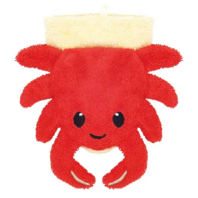 Produktbild von Handpuppen-Waschlappen Krabbe mit Klappmaul, 19 x 24 cm, für Babys ab 0 Monate