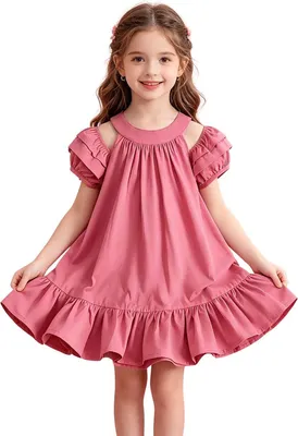 Productafbeelding van Currero Jurk Meisjes Stoffige roos 3-4Y
