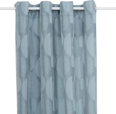Produktbild von Vorhang "wimbi" jacquard hellblau 140x260cm  - Atmosphera créateur d'intérieur