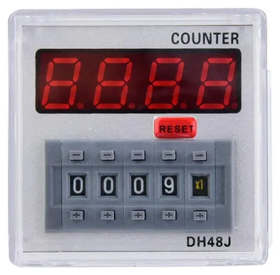 Digitalzählerrelais DH48J-A 220VAC, LED, 1-999900, 11-polig