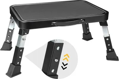 Produktbild von Famanu Hocker mit verstellbarer Höhe - 3 Antirutsch-Stufen, klappbar und stabil