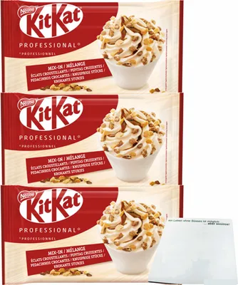 Produktbild von KitKat Mix-In Knusprige Stücke 3er Pack (3x400g Beutel) + usy Block