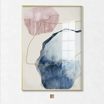 Produktbild von TPFLiving Kunstdruck LW-53 (OHNE RAHMEN) Poster - Leinwand - Wandbild - Hochauflösender Giclée-Druck, langlebig und hochwertig - Nordic Art - Abstrakte Strukturen - Bilder Wohnzimmer -  - Größe: 30x40cm
