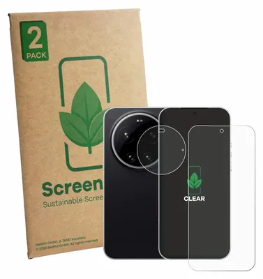 Produktbild von 2x ScreenLeaf Schutzfolie für Xiaomi Leica Leitzphone (Display+Kamera) nachhaltiger Displayschutz Display Schutz Folie Klar Transparent