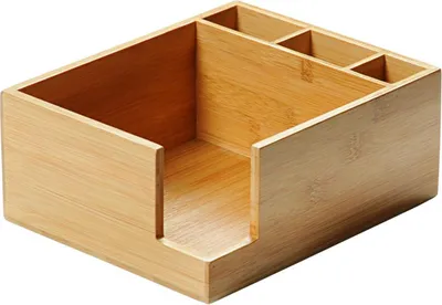 Produktbild von KESPER Küchen-Organizer 5 Fächer 18 X 9 X 18 cm Bambus 70852