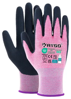 Produktbild von KAYGO Arbeitshandschuhe für Damen Latex Beschichtete Atmungsaktiv, KGE19LF
