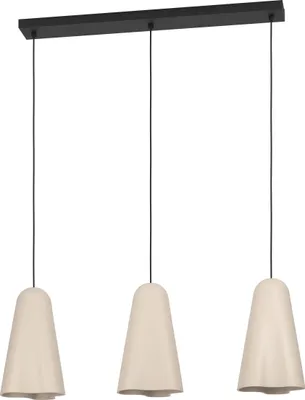 Produktbild von EGLO Hängelampe Tolleric, 3-flammige Pendelleuchte über Esstisch, Esszimmerlampe, Hängeleuchte mit E27, L 150 cm