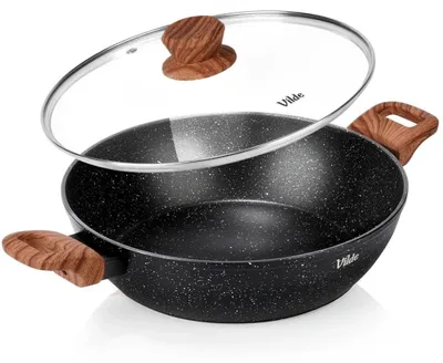 Obrázok produktu pre Granitová panvica so skleneným pokrievkou, 28 cm, 3,5 l