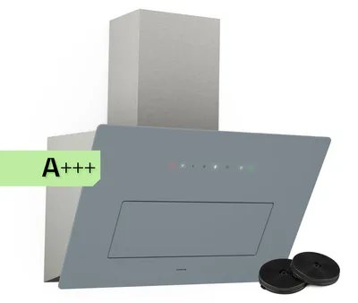 Produktbild von Klarstein SleekAir Dunstabzugshaube - 60 cm Kopffreihaube, 686 m³/h Luftdurchsatz, A++ , Touch-Bedienfeld, LED-Beleuchtung 2700-6500 K, Abluft & Umluft, Rostfreier Stahl