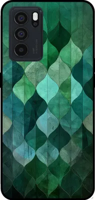 Produktbild von Smartphonica Telefon Fall geeignet für Oppo Reno6 Pro mit grünen Blättern drucken - TPU zurück Abdeckung Fall grünes Blatt-Design - Grün