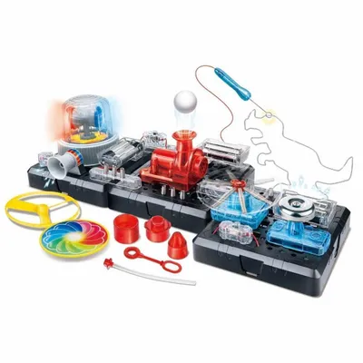 Produktbild von Wissenschafts-Set mit 7 elektrischen Modulen, über 100 Experimenten, Licht- & Soundeffekten